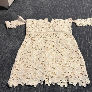 Elegant White Lace  Dress